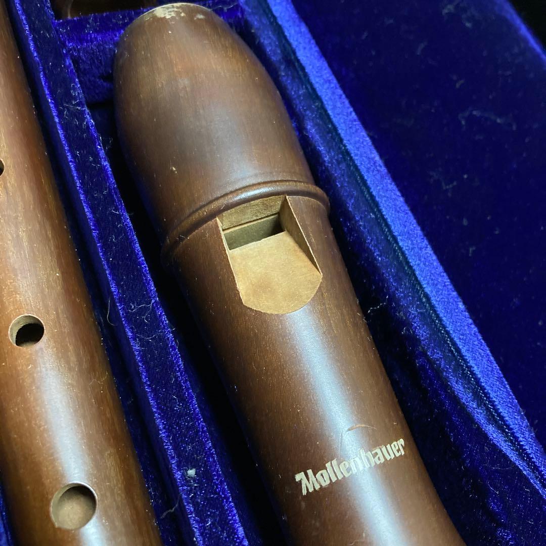 Mollenhauer アルトリコーダー 木製 ブラウン ケース付き