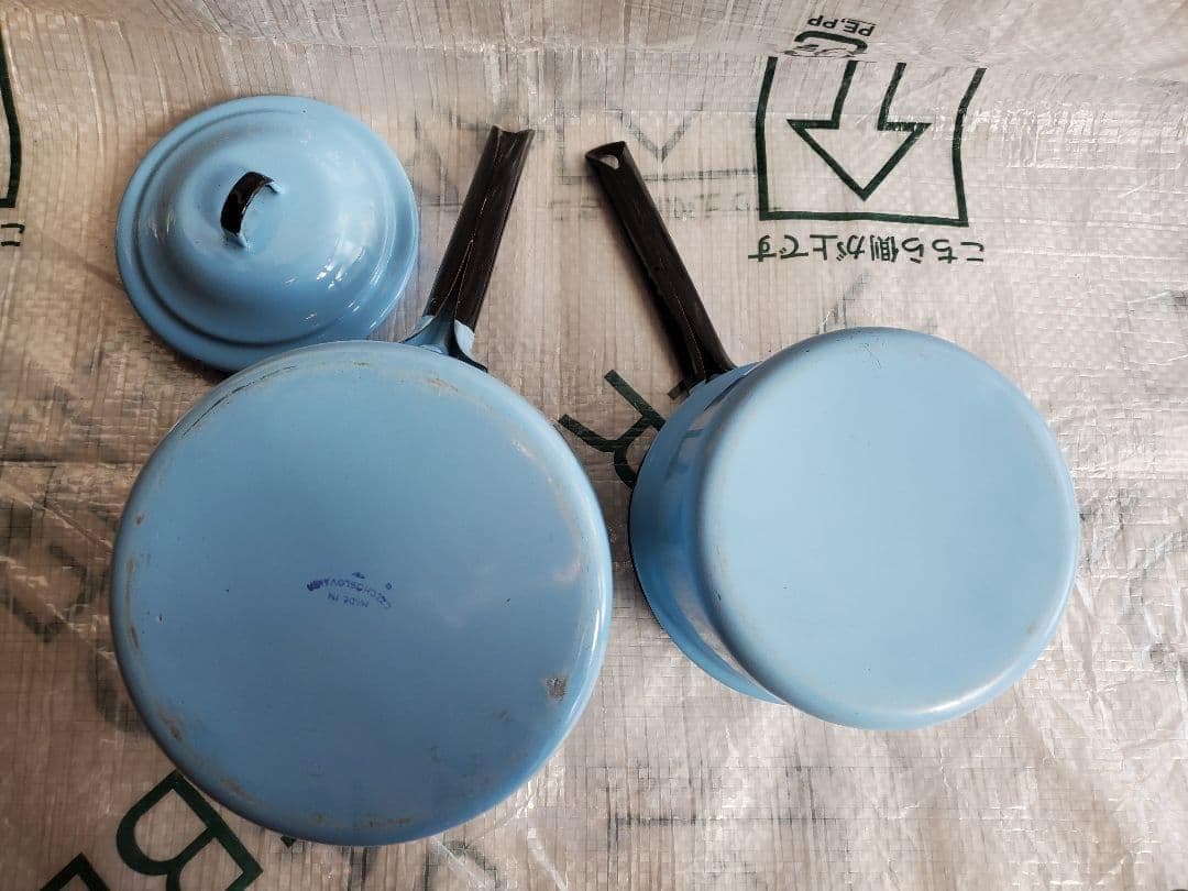 minimini　チェコスロバキア　ホーロー　ダブルボイラー