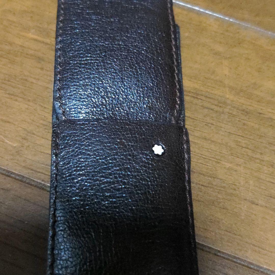 貴重品　デットストック　モンブラン　レザー　ペンケース【ダークブラウン】