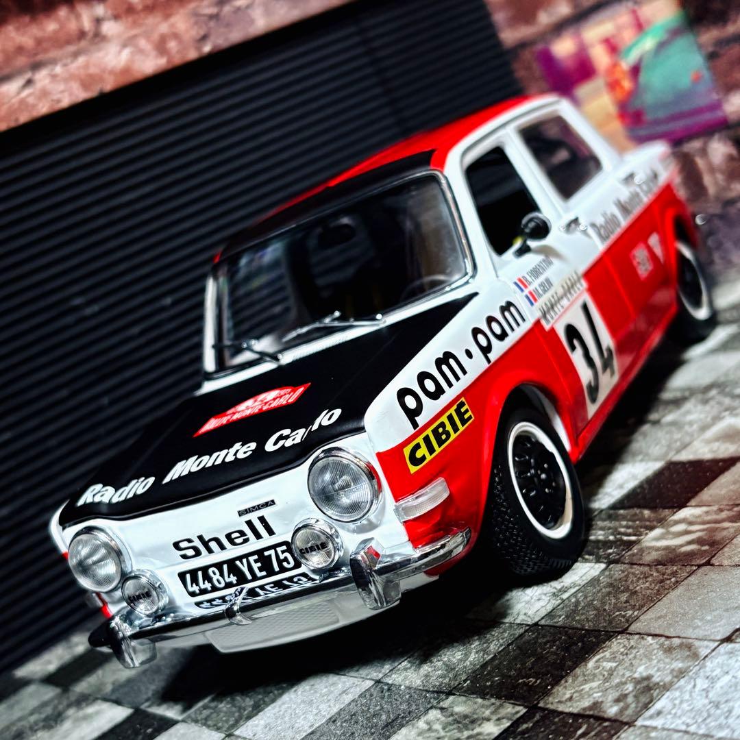ワンオフカスタム 1/18 NOREV シムカ 1000 ラリー2 モンテカルロ