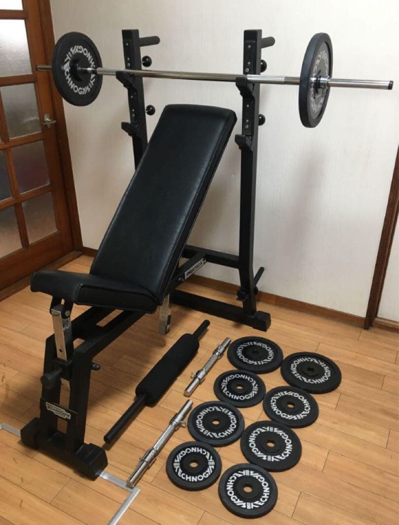azziP　テクノジム PRATICAレーニング ベンチ プレス セット