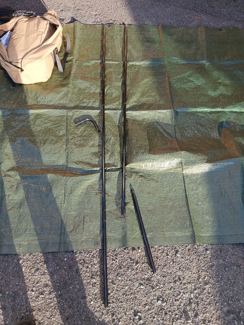 WAQ Alpha TC１人用二股ポールおまけでグランドシート付き