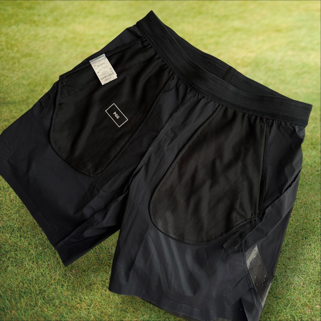 美品　現行モデル　パーリーゲイツ　PGG ハーフパンツ　短パン　濃紺　黒　5 L