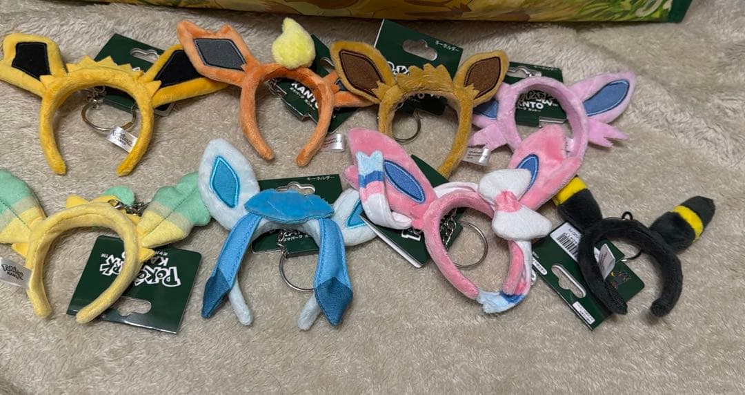 ポケパーク　カントー　イーブイフレンズ　カチューシャキーホルダー