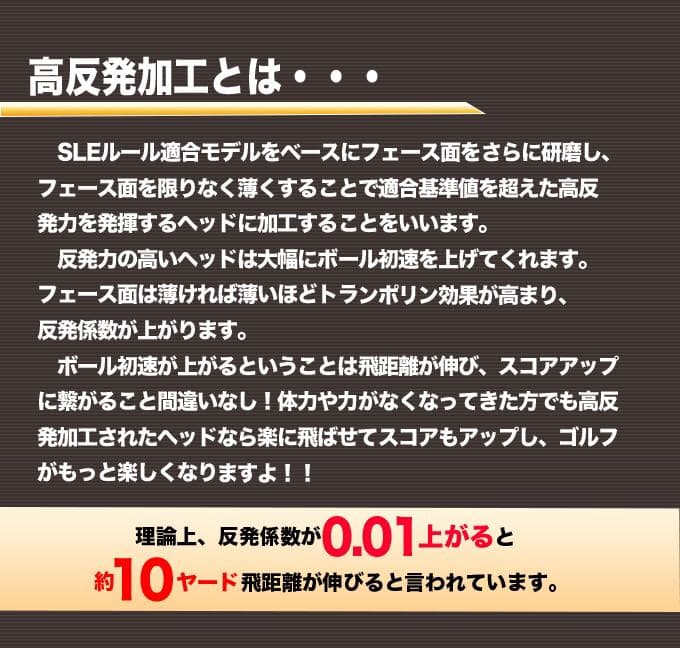 【左 高反発加工済適合ヘッド】★日本一404Y飛んだ マキシマックス ブラック2