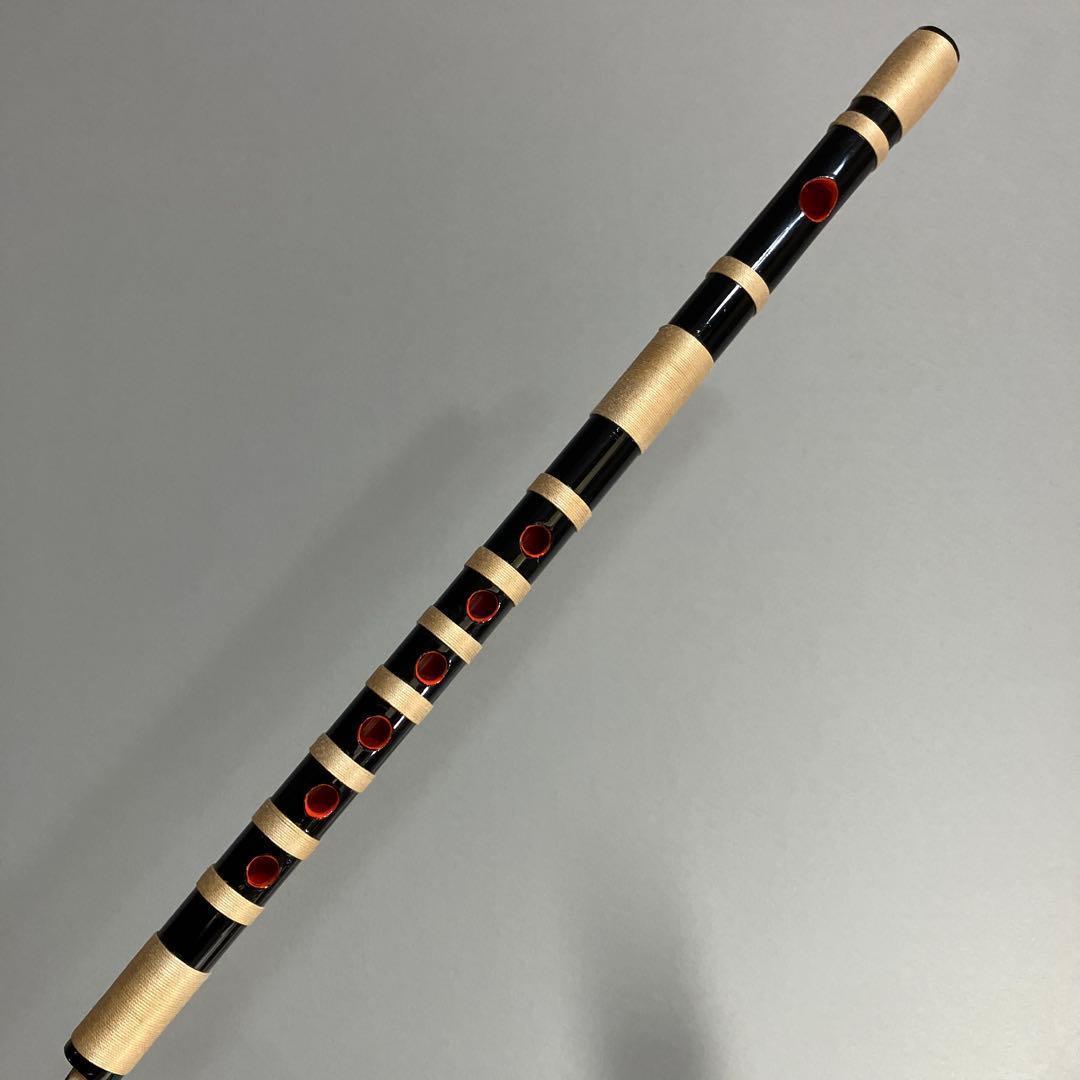 【 神楽笛（古典調篠笛、囃子笛）】MRK- 93　石見地方　和楽器　竹笛 　総巻