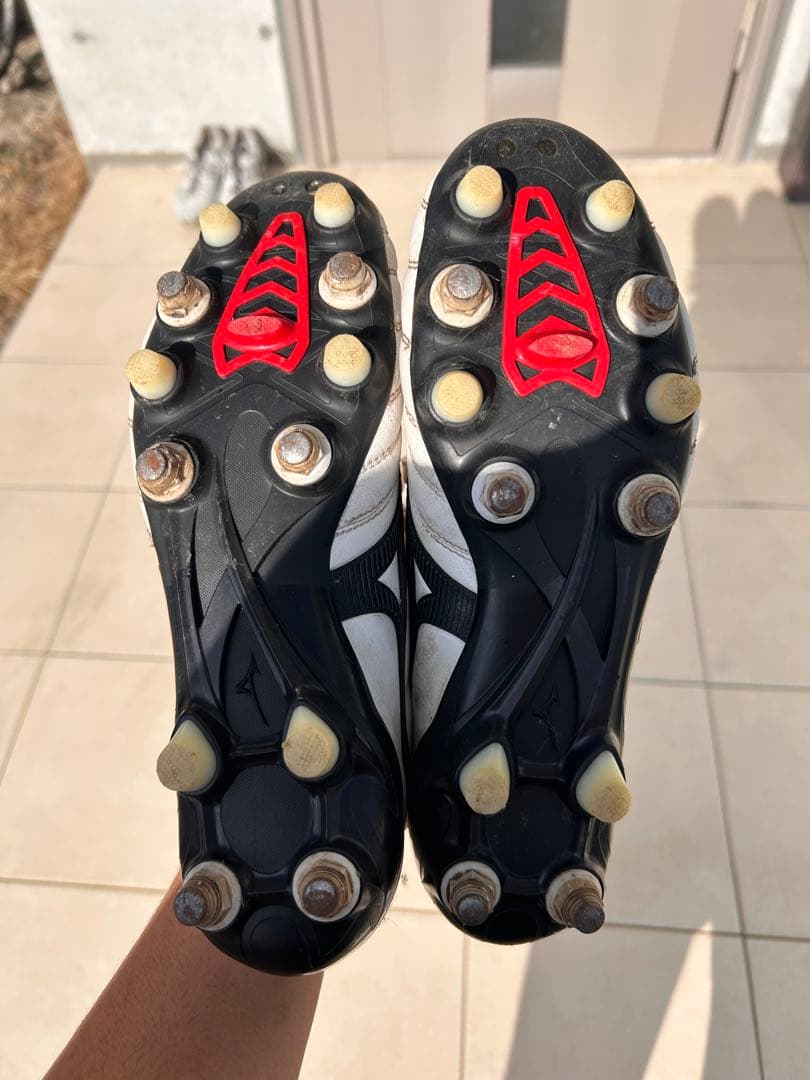 Mizuno スパイクシューズ ホワイト/ブラック/レッド 25.5