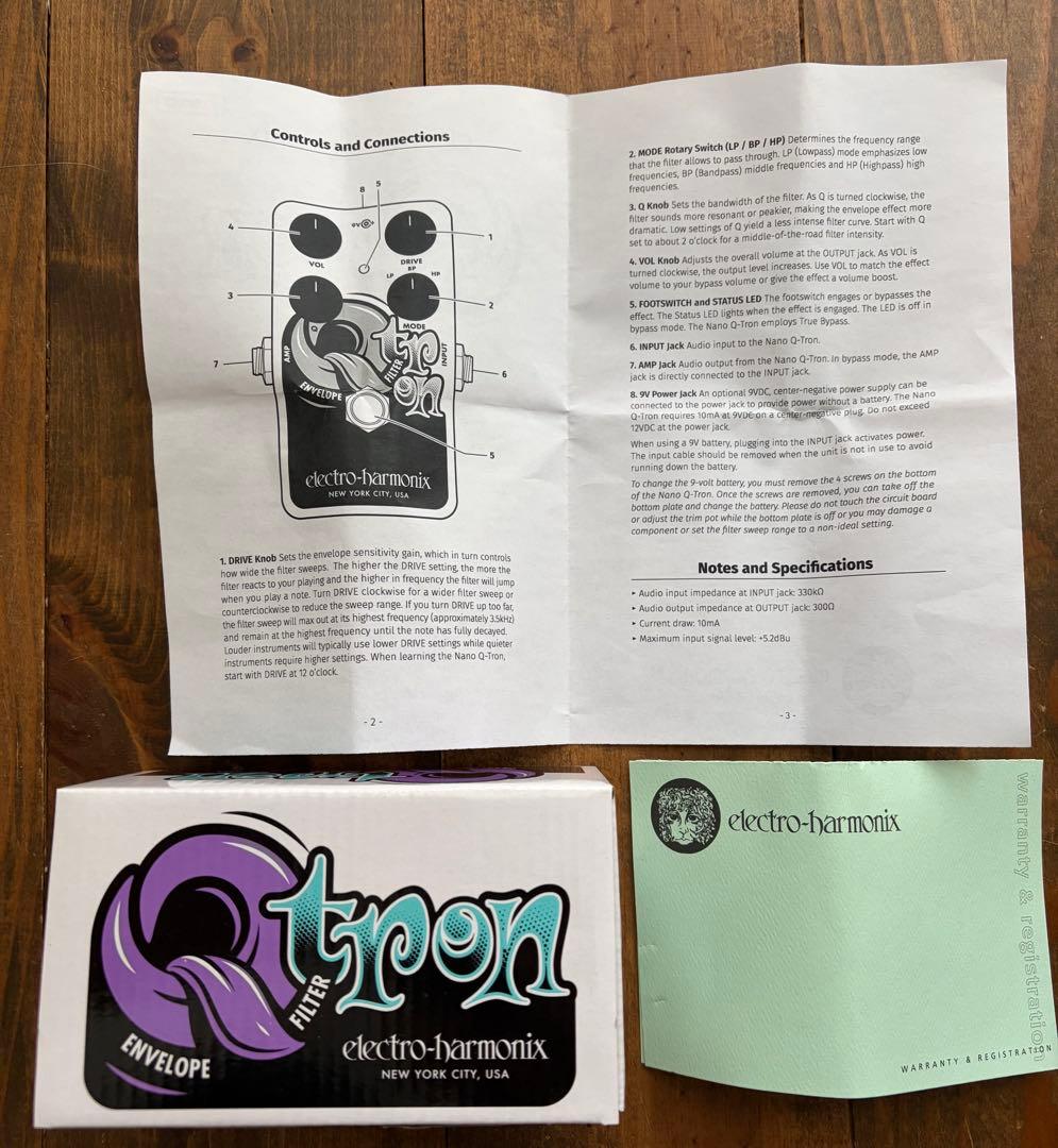 ベース electro-harmonix nano Q-tron