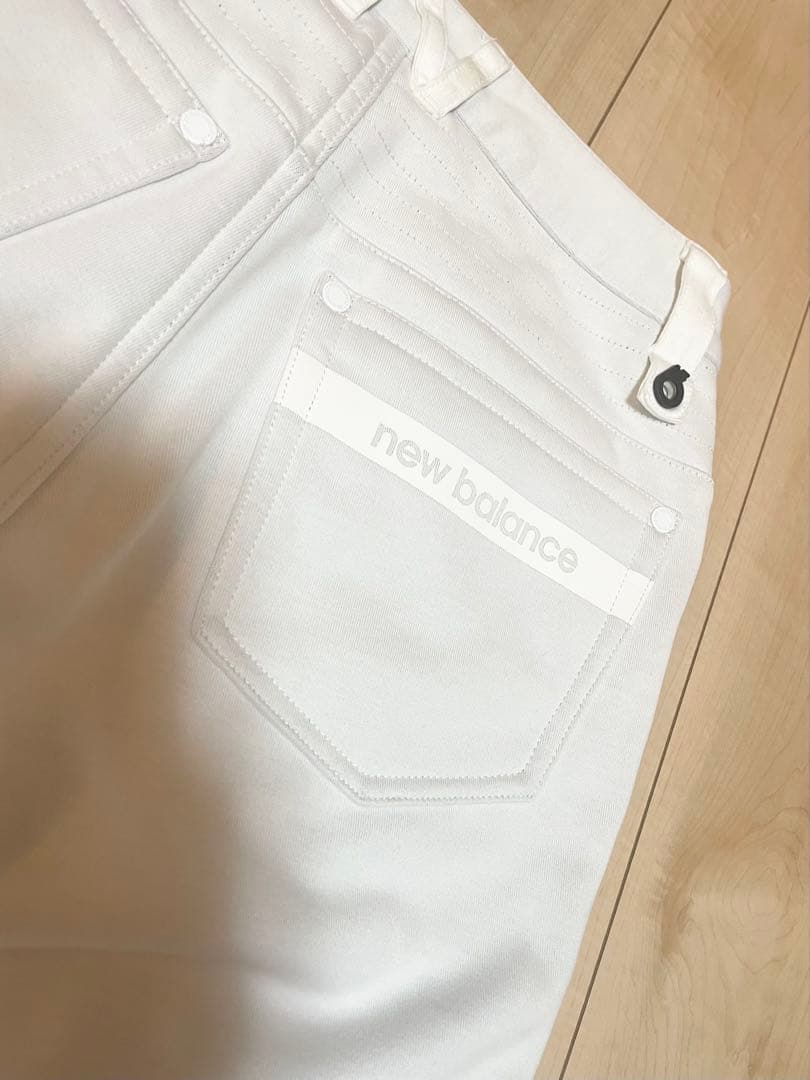 New Balance Golf 裏起毛ホワイトパンツ Size:00