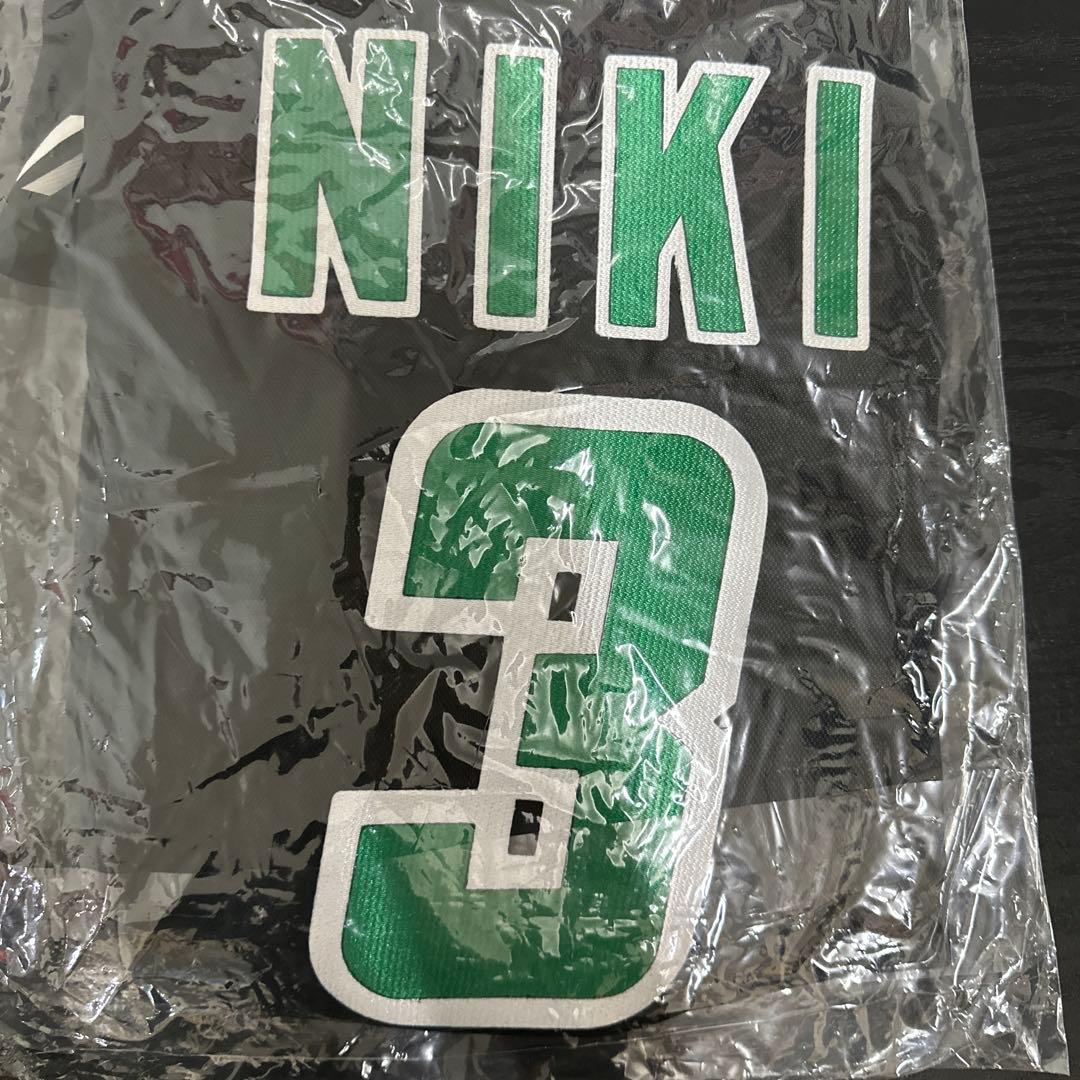 デサント　バレーユニフォーム　長袖　ブラック　圧着マーキング入り　セット