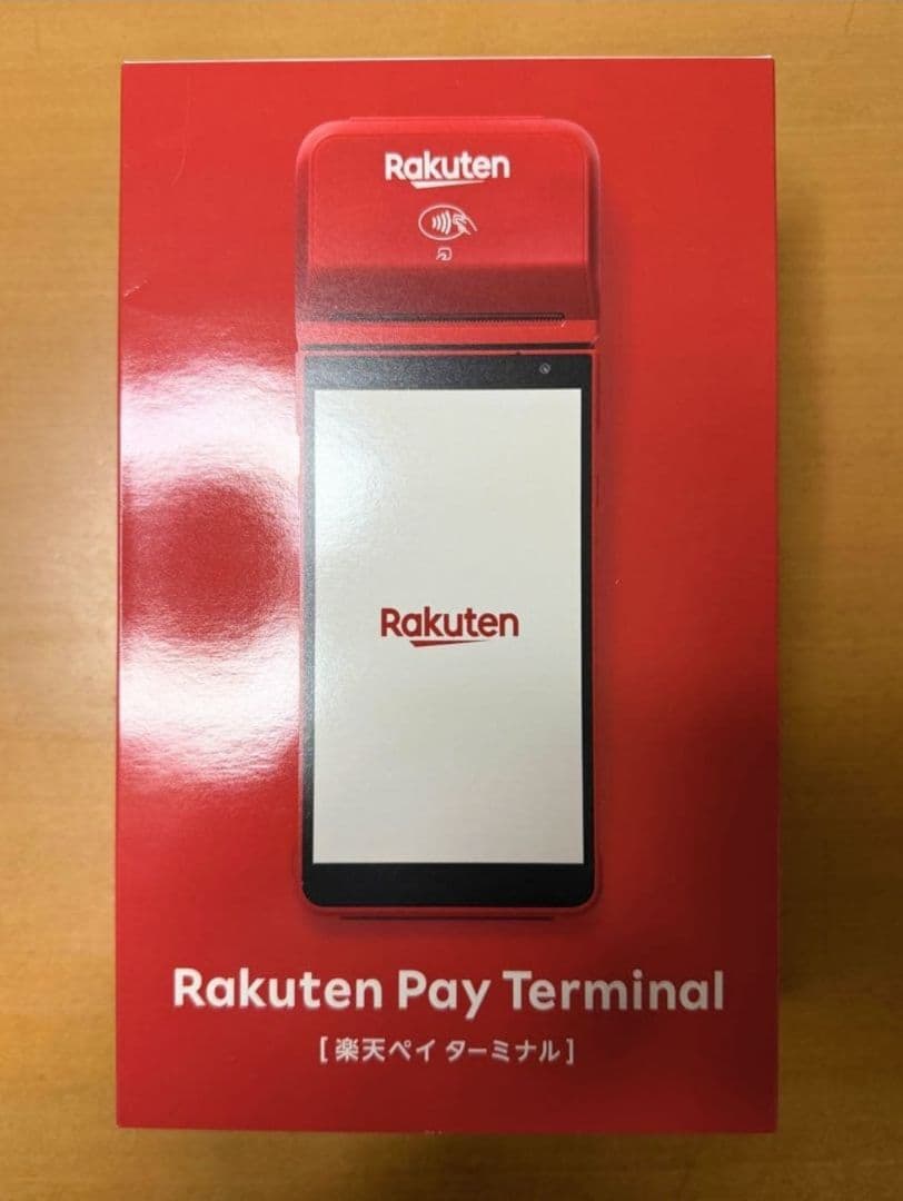 モバイル決済端末　楽天ペイ　ターミナル　感熱紙付き　黒　美品