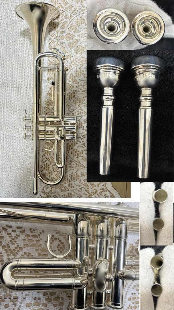 YTR-3335Sトランペット本体＋ケース＋マウスピース2個＋楽譜＋クロス