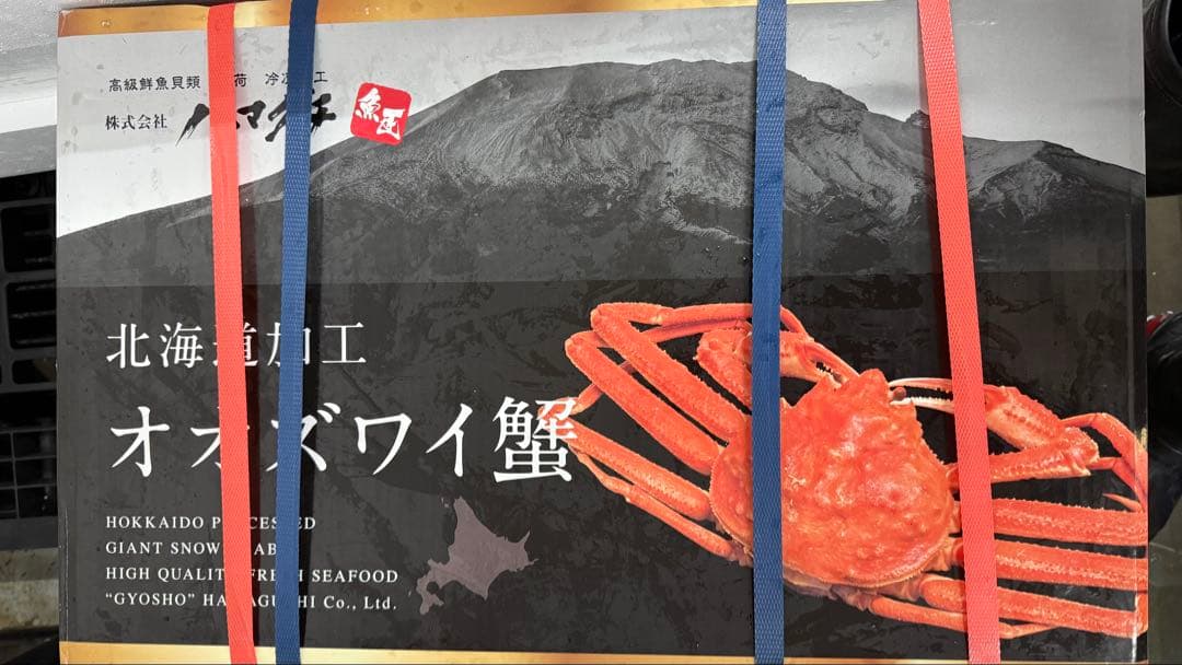 北海道産ボイルオオズワイガニ！特大！ラスト1個！冷凍 3k6匹入り！