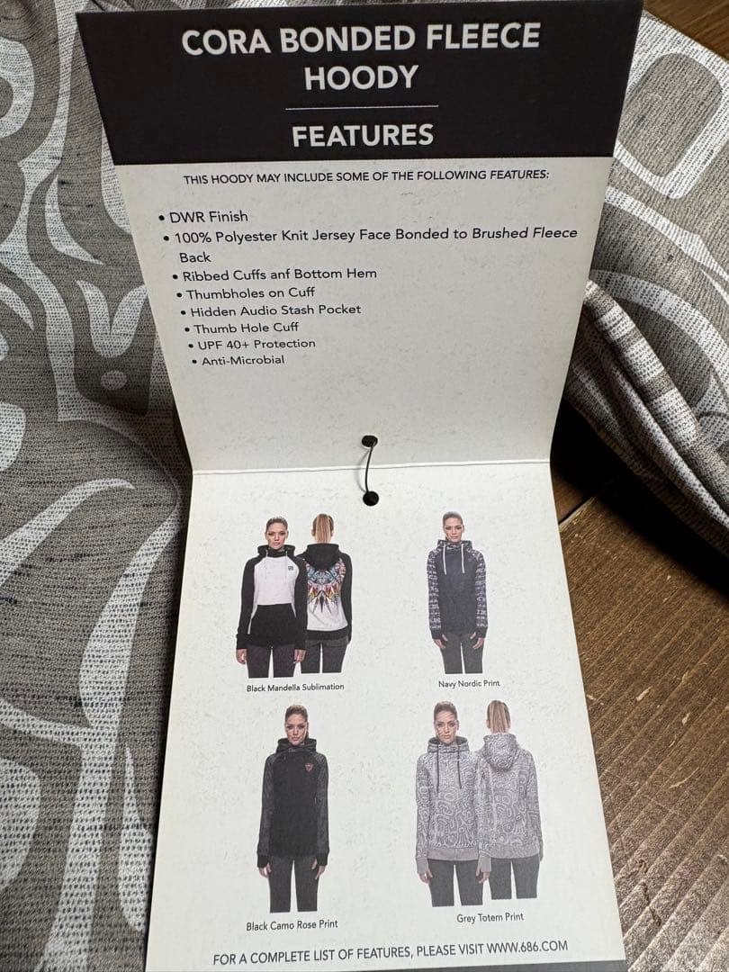 686スノーボードウェア　women's bonded fleece Mサイズ