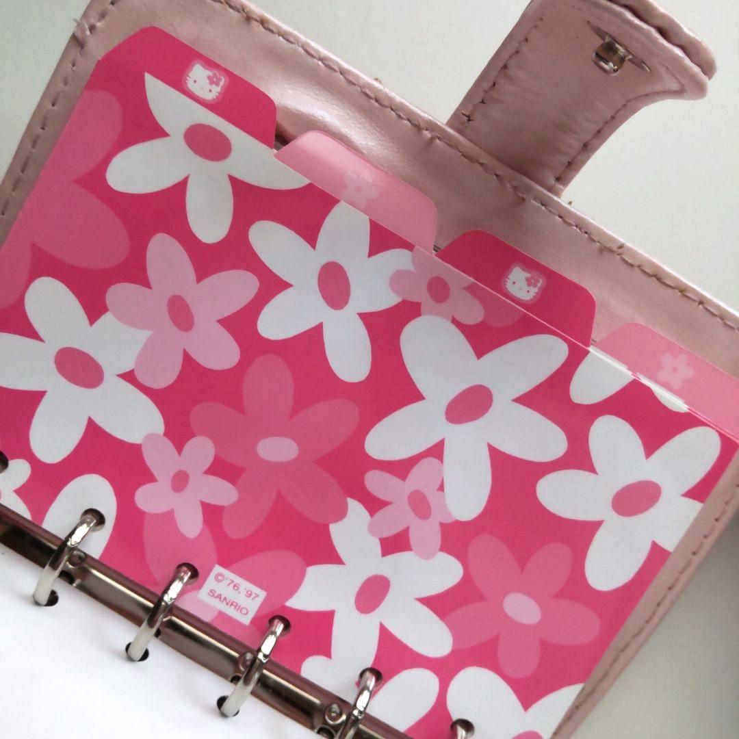【当時物 希少】ハローキティ キルティング 手帳 ピンク サンリオ 1997年