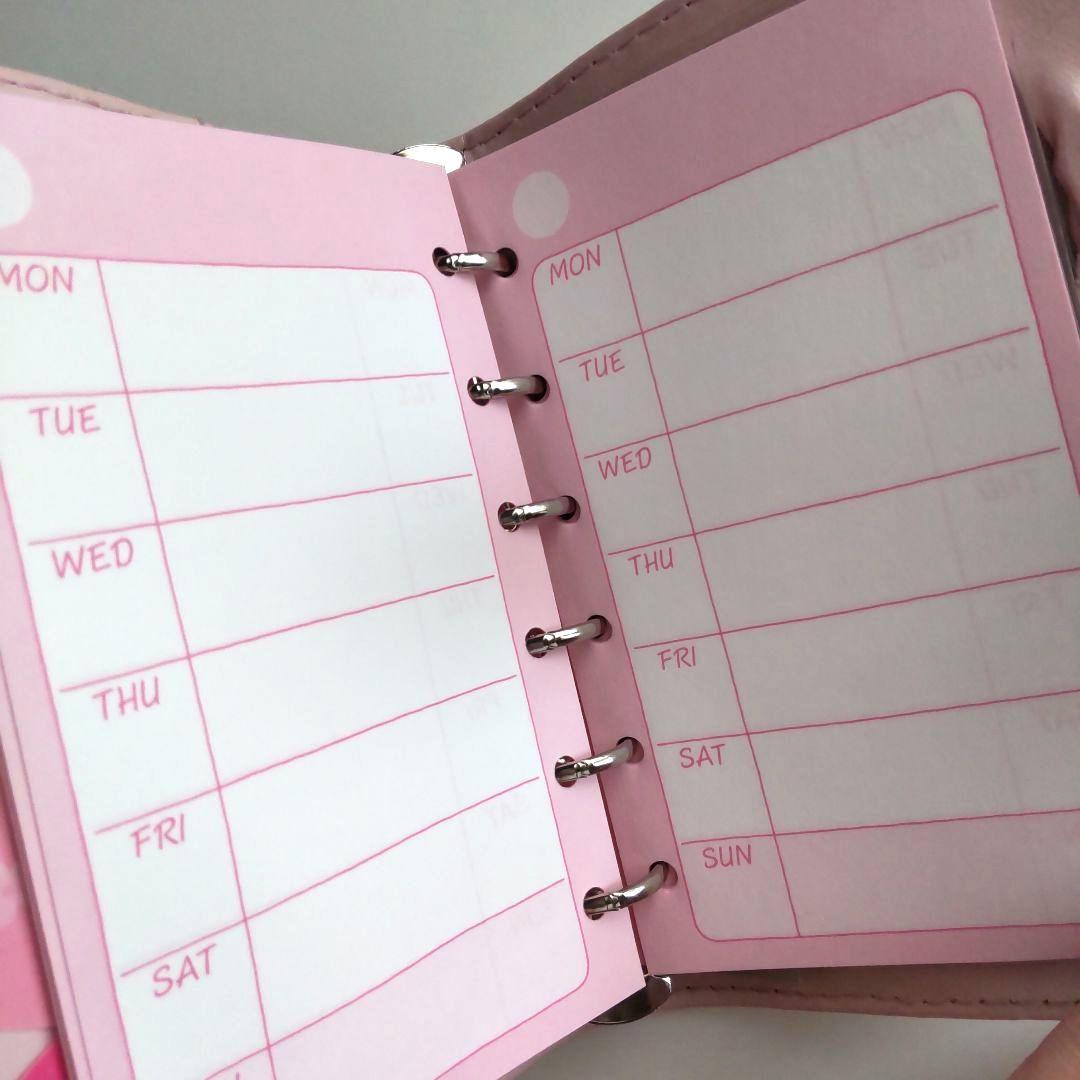 【当時物 希少】ハローキティ キルティング 手帳 ピンク サンリオ 1997年