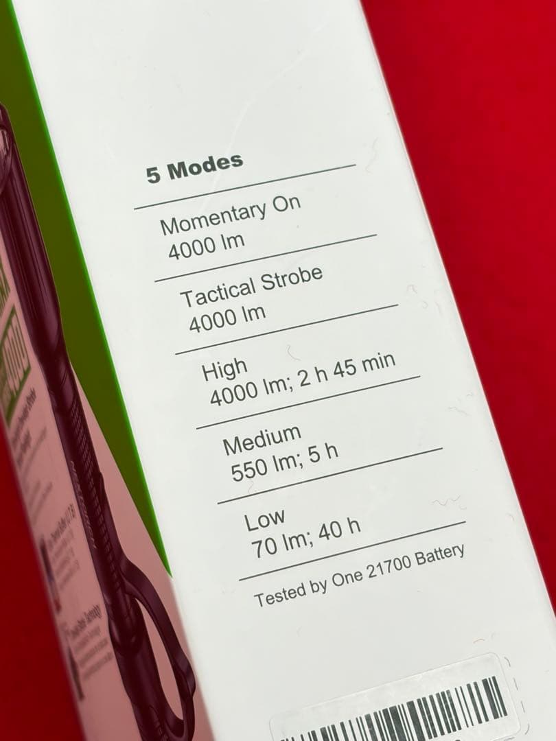 【新品】NEXTORCH TA30D MAX LED 懐中電灯 4000ルーメン