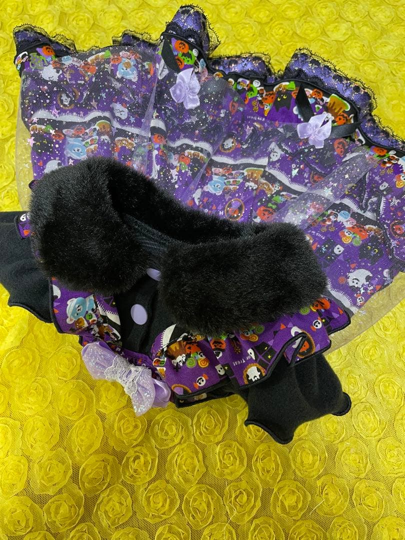 あいちゃん　犬服　ハンドメイド　わんこ服　ハロウィンワンピ