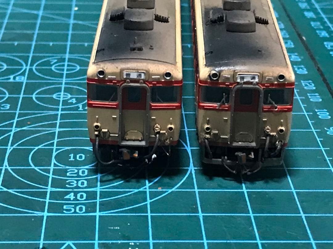 国鉄キハ58 福知山行き ウエザリング加工 室内塗装 室内灯入り　精密加工品