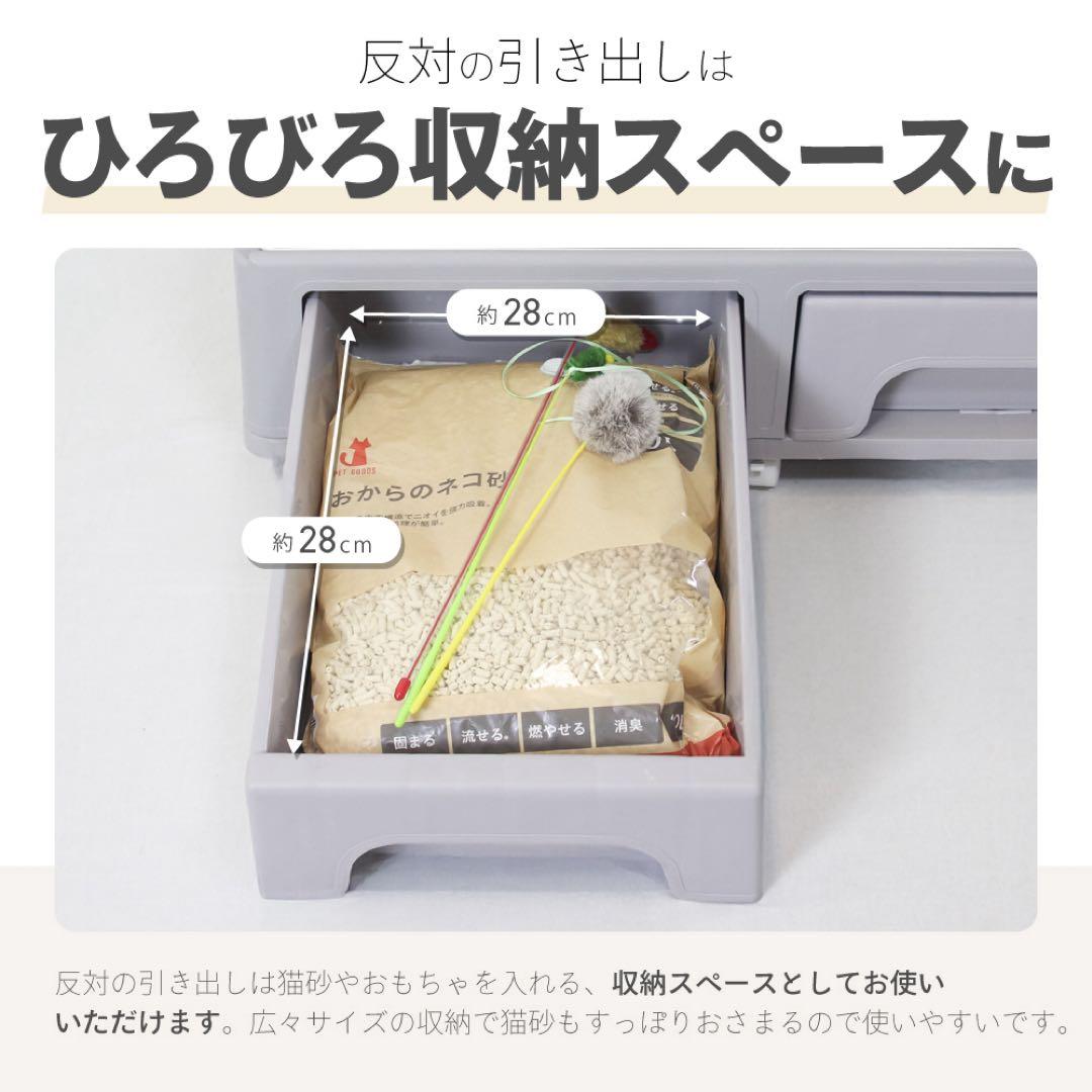 【試作サンプル品】キャットケージ　2段　3段　トイレ付　ライトグレー　猫　ゲージ