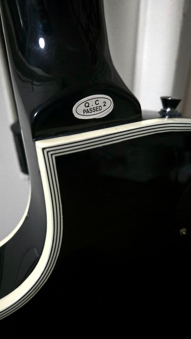 Photogenic レスポールタイプエレキギター ブラック ギターケース付き