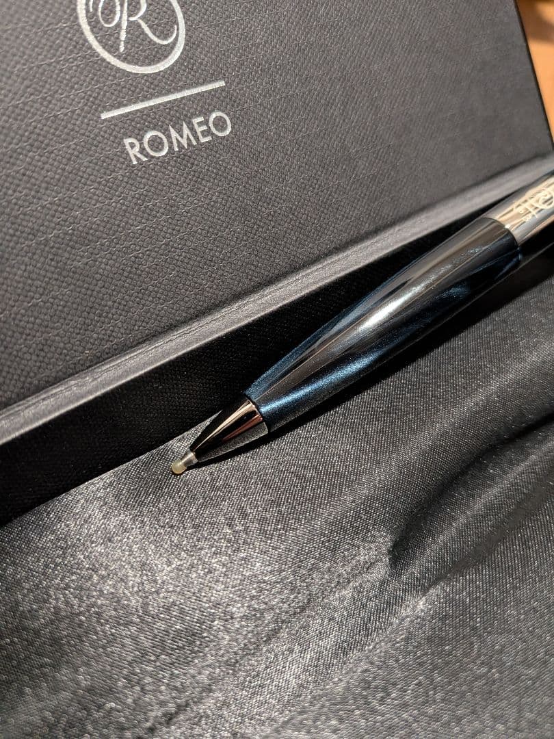 【希少模様】五大陸×ROMEO No.3 青黒マーブル 専用ケース付き