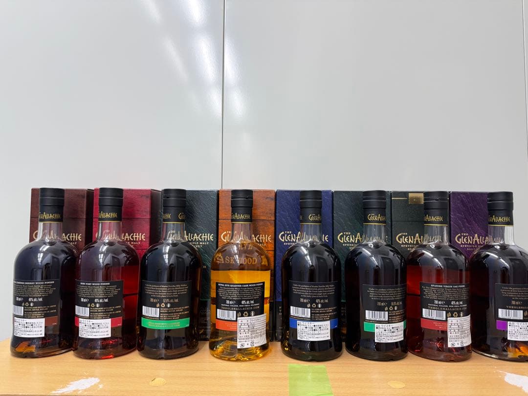 激安！グレンアラヒー8本セット　旧ボトル　15年　12年　10年