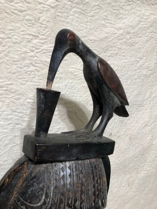 アフリカ コートジボアール バウレ族木彫仮面値引きしました