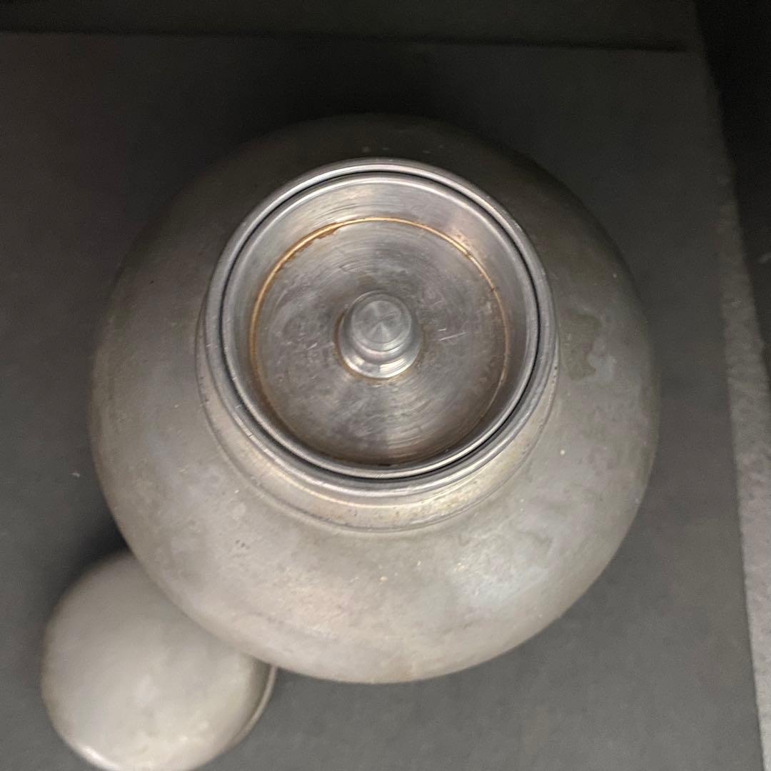 古錫 御錫屋天下一美作守  茶筒 茶入 茶壷 煎茶 茶道具  茶心壺　錫製品