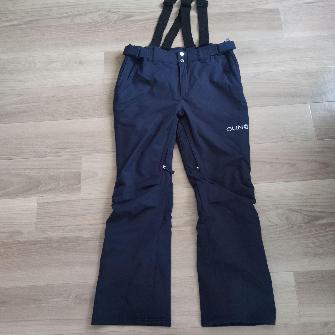 OLIN スキーウェア 青と白のストライプ