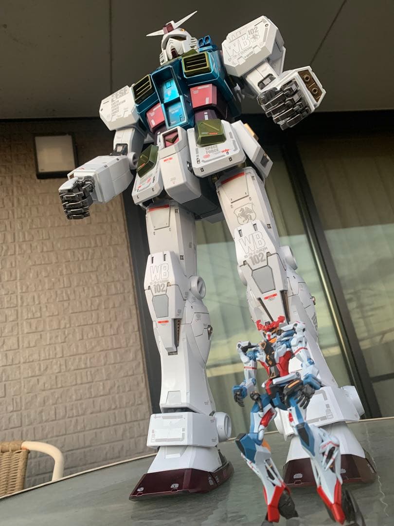メガサイズ、1/35 ガンダム RX-78-2 海外製（方大競）全塗装。出品。