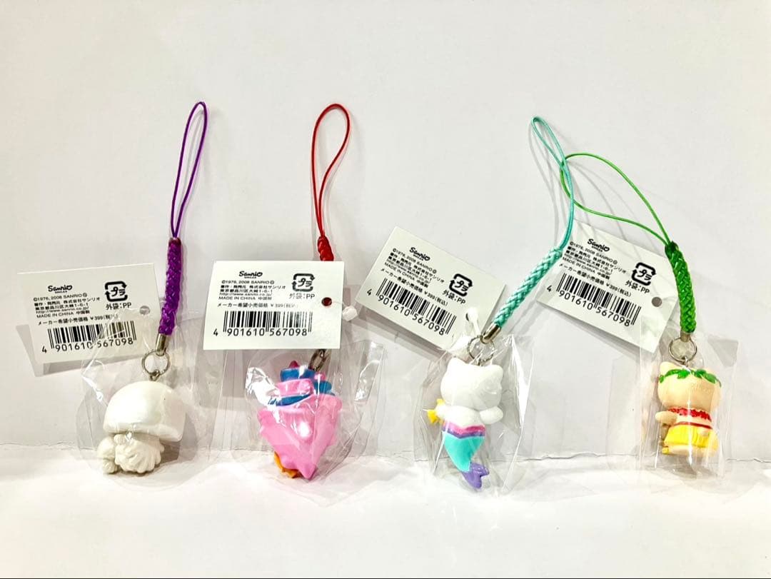 ハローキティ 根付 ストラップ トロピカルバカンス ４種