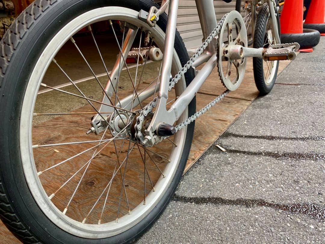 【中古】TRANSIT シルバー 折りたたみ自転車 整備済み