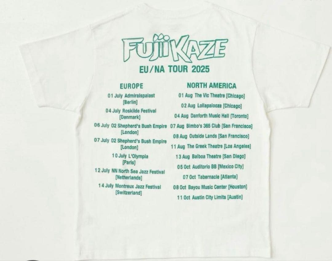 藤井風　ポテチTシャツ　2025ツアー公式グッズ salt Sサイズ