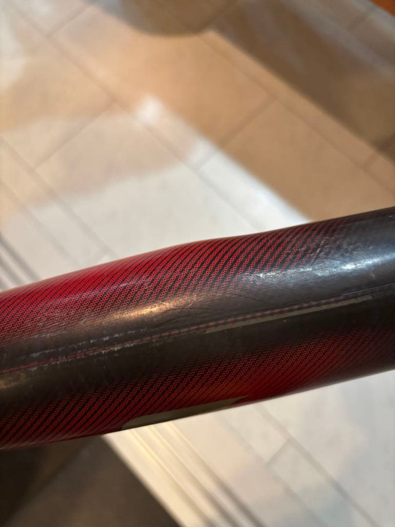 MM23 少年用軟式バット カーボンファイバー 赤黒