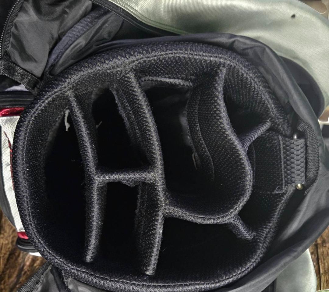 送料無料/美品　adidas キャディバックBLACKｘRED