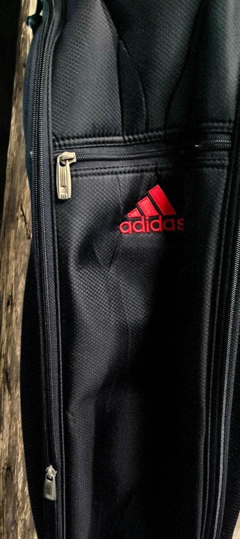 送料無料/美品　adidas キャディバックBLACKｘRED