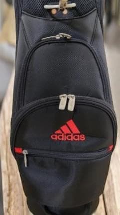 送料無料/美品　adidas キャディバックBLACKｘRED