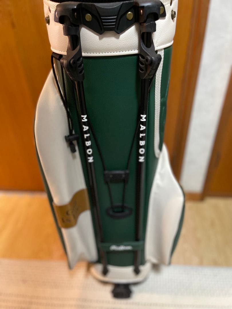 Malbon Golf キャディバッグ グリーン/ホワイト