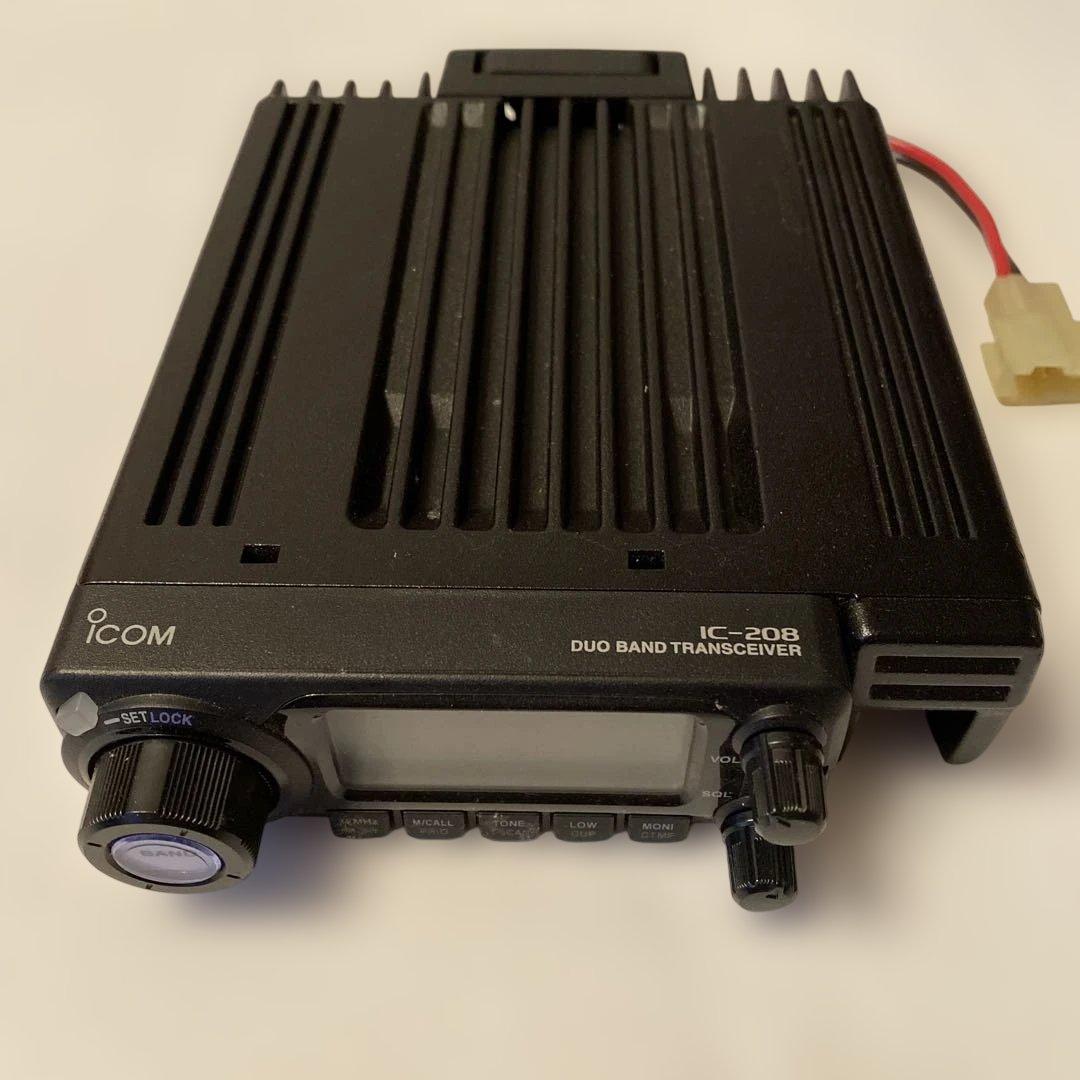 アイコムDUO BAND TRANSCEIVER IC-208 ケーブル付き