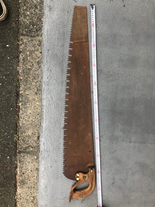 ビンテージノコギリ　オブジェ