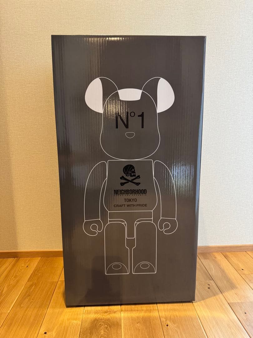 【新品未使用】BE@RBRICK NEIGHBORHOOD GRAY 1000％