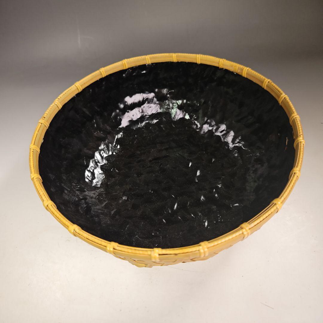 イ832 炭斗『田中篁斎造』『玄々斎好　常盤篭　炭斗籠　共箱』茶道具