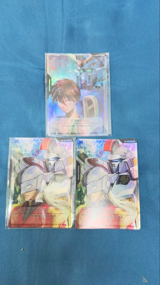ガンダムカードゲーム リソースカード　ゼクス・マーキス　トールギス　2枚とおまけ