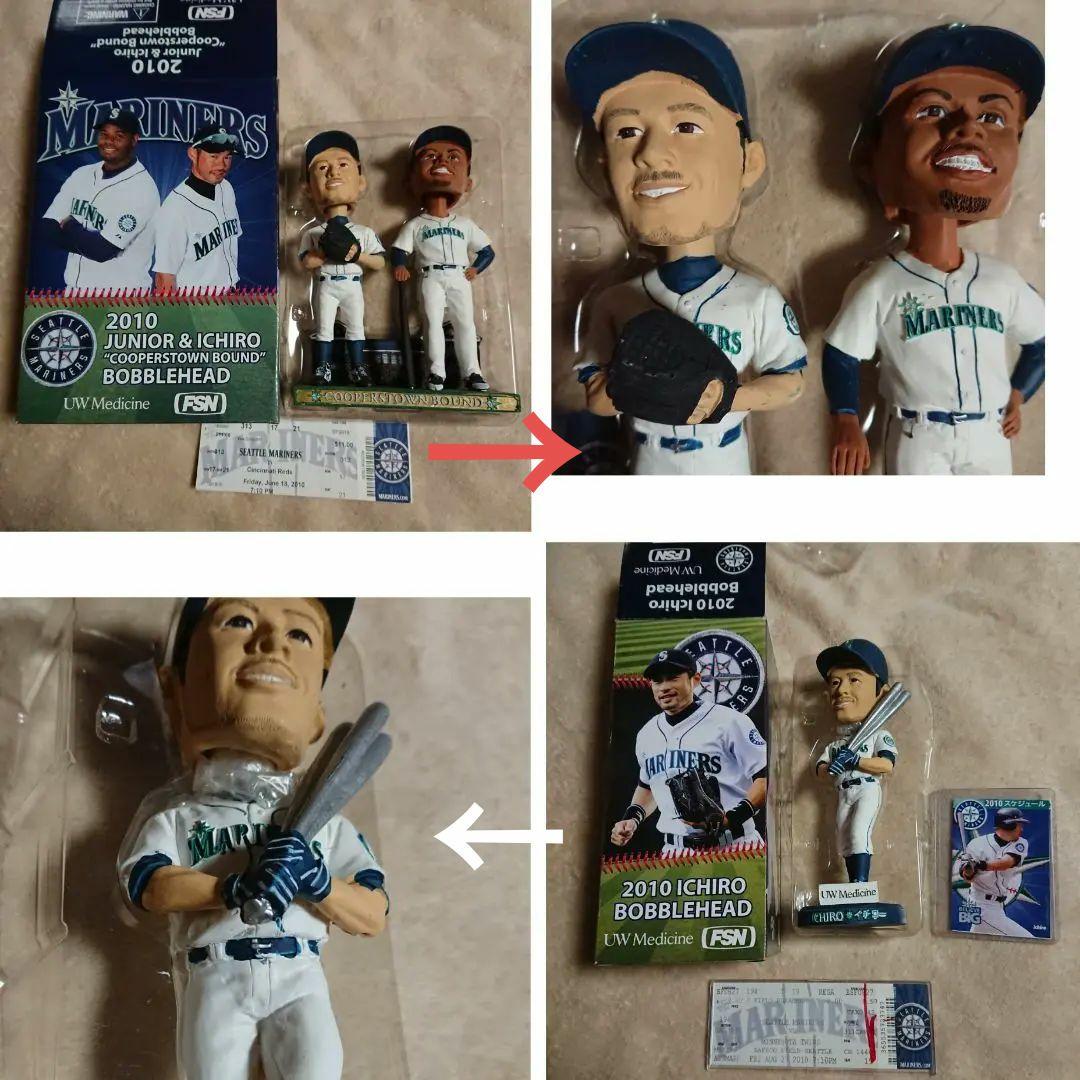 ★★イチロー 2010年 球場配布 ボブルヘッドドール 2体〈チケット付き〉