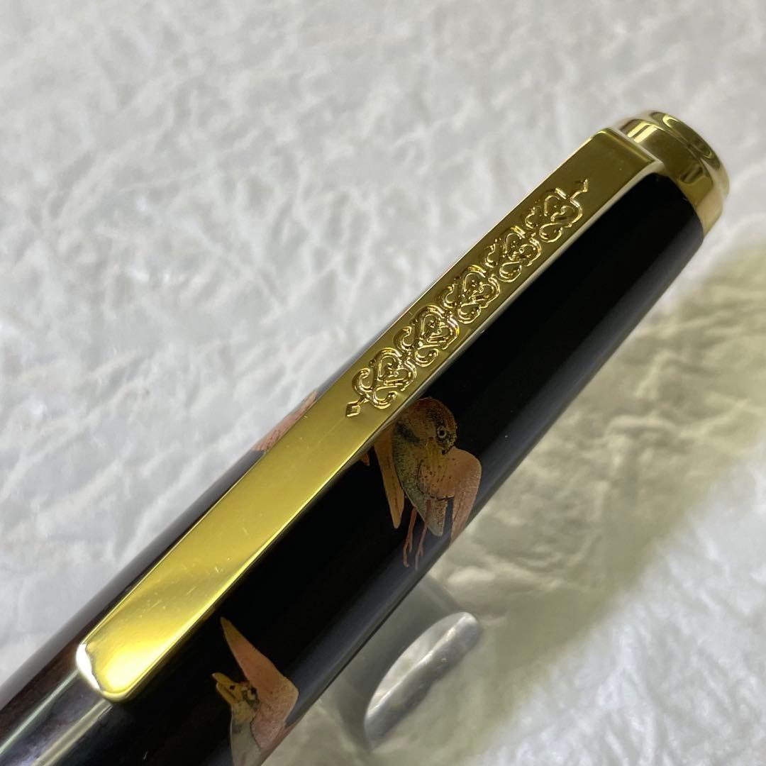 セーラー万年筆 黒壇 加賀蒔絵 田村一舟 18K 中字 長原宣義 長刀研ぎ