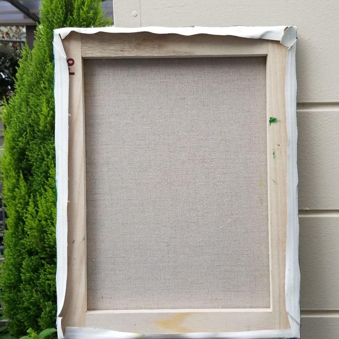 油絵　Alles Gute　仲良く集まるくちばしの小さな鳥たち　2