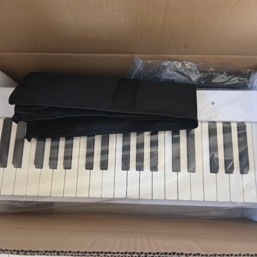 電子ピアノ88鍵盤折り畳みコンパクト軽量 MIDI対応 生ピアノと同じ鍵盤サイズ