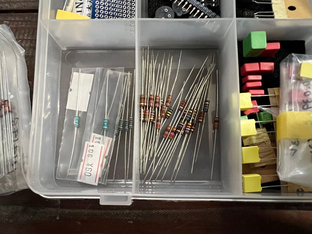 自作エフェクター用部品セット　高品質、ヴィンテージ部品有り