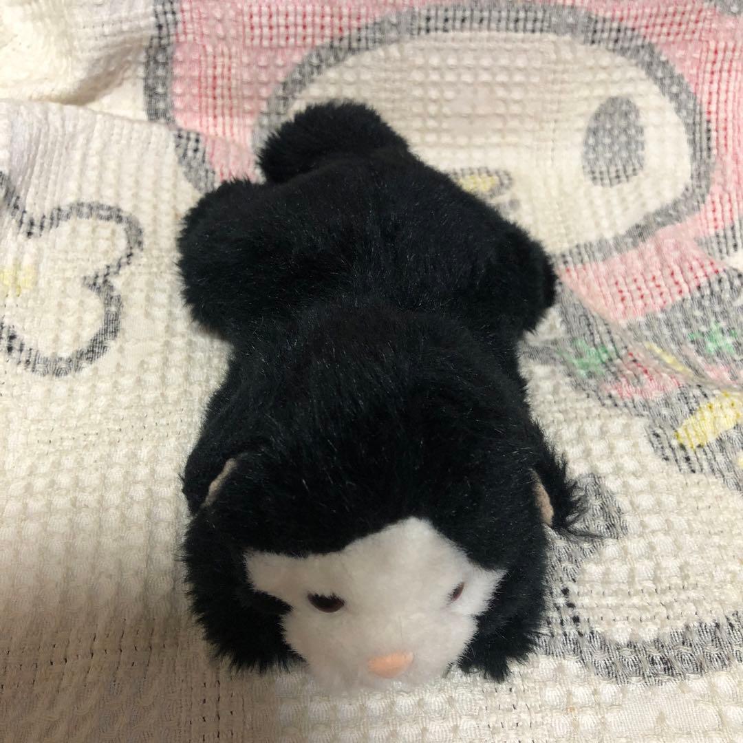 モンスイユ　黒猫　ぬいぐるみ　日本製　中古品